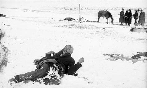 Remains of Chief Spotted Elk a.k.a. Big Foot after Wounded Knee massacre.