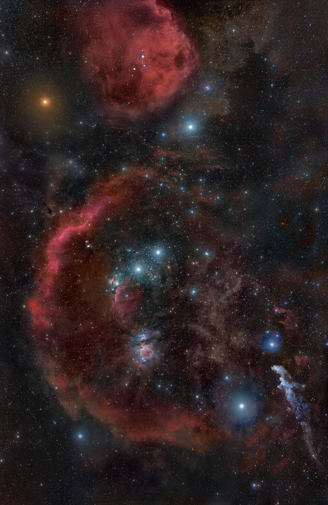 Astronomical photo of Orion